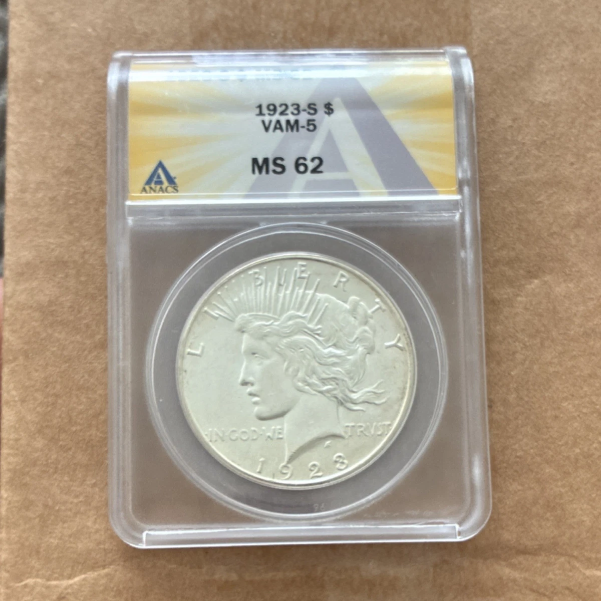 1923 Year Grade MS 62 Peace US Dollars (1921-1935) for sale | eBay