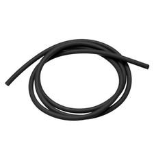 Natural Latex Rubber Tubing 2mm ID 5mm OD 3.3ft Black Highly Elastic