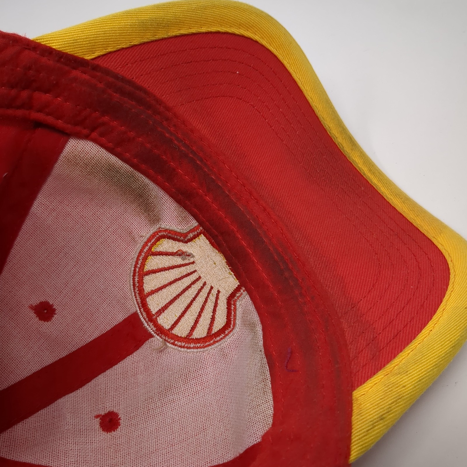 Shell Slideback Baseball Cap Red One Size Adjusta… - image 8
