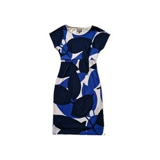 Phase Eight Women Blue Colourblock Floral Cap Sleeve Charlotte Dress. Size UK 10