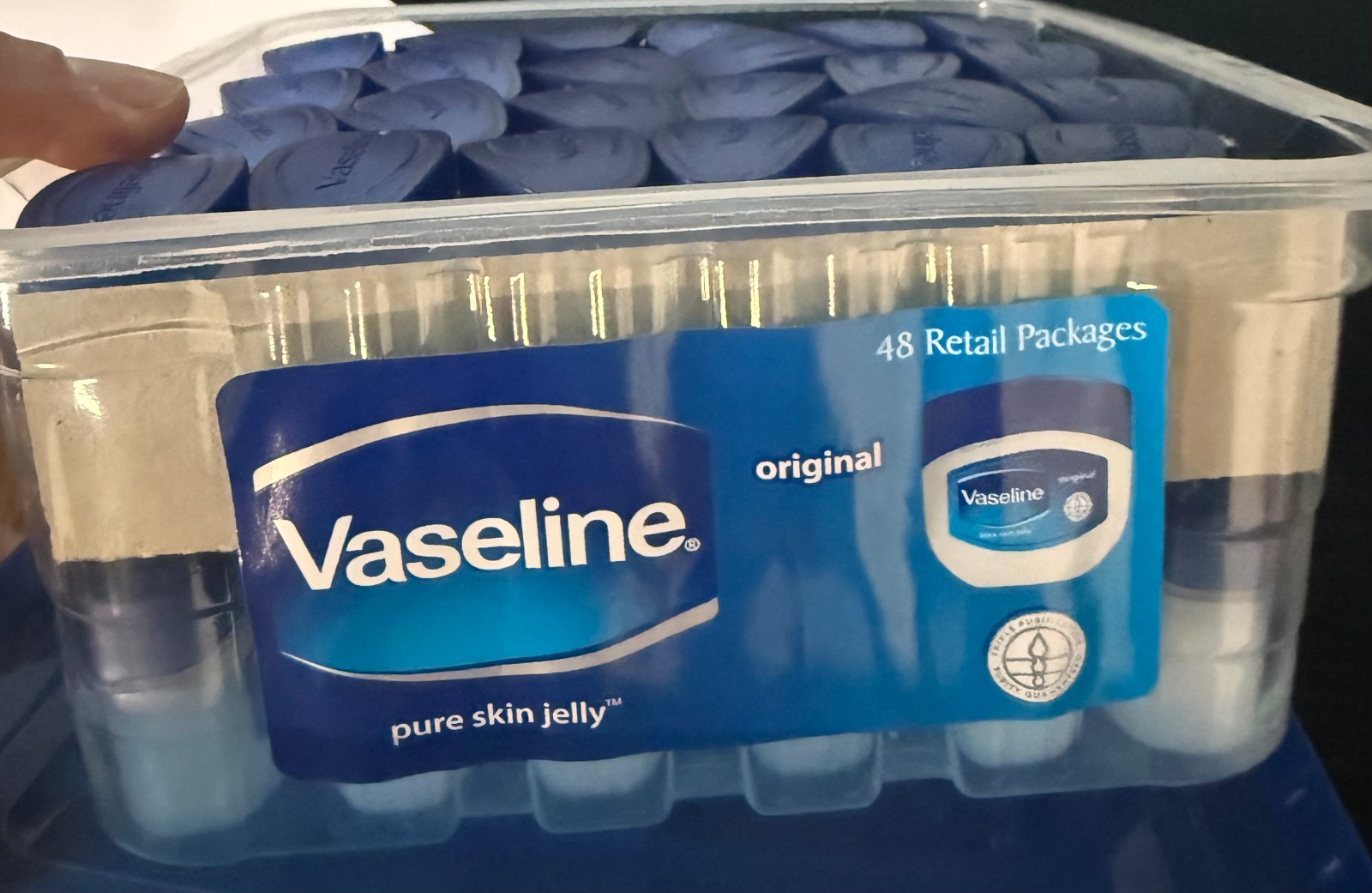 48 Mini Size Vaseline Petroleum Pure Skin Jelly Original .25oz 7g Wholesale Disp