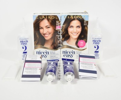 2 Clairol Nice n Easy Permanent Color #5N Medium Neutral Brown - NO CONDITIONER