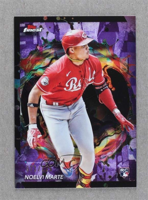 2024 Topps Finest Rare Purple Refractor 71/125 Noelvi Marte #232 0o3x