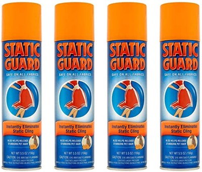 Static Guard Anti Static Spray 5.5 Ounce Pack of 4 Eliminates Static Cling