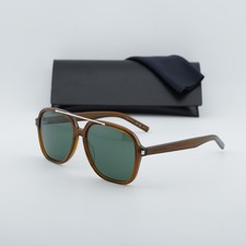 Saint Laurent SL545 004 Brown/Green 58-16-145 Sunglasses New Authentic