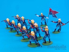 BRITAINS HERALD DSG  DISMOUNTED 7th CAVALRY SHOOTING LINE  12 FAR WEST FIGURES