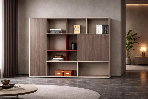 Modernes BüCherregal Designer Aufbewahrungsschrank Edle HolzmöBel-image