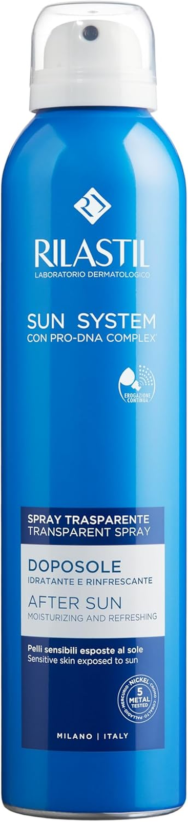 Rilastil Sun System Spray Latte Doposole Rinfrescante Viso E Corpo, Emulsione Fl