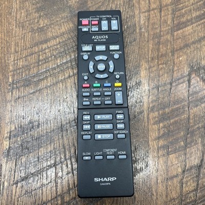 Genuine SHARP GA629PA AQUOS Blu-ray Player Remote Control OEM Original Working