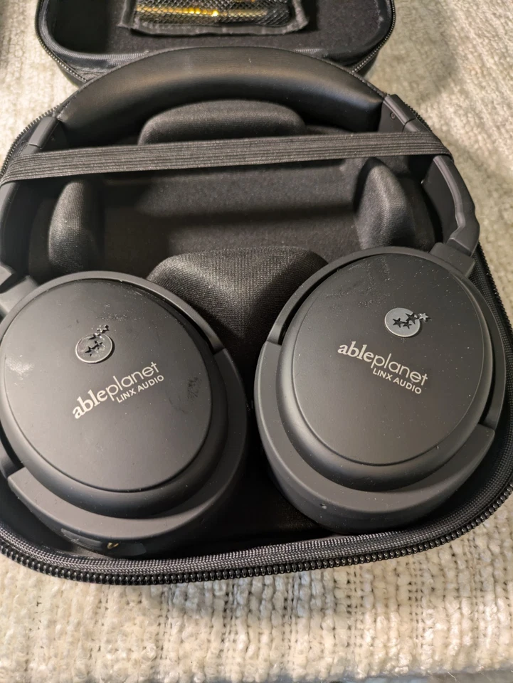 AblePlanet Linx Audio Active Noise Cancelling Headphones with Case & Cords - Image 2 of 4
