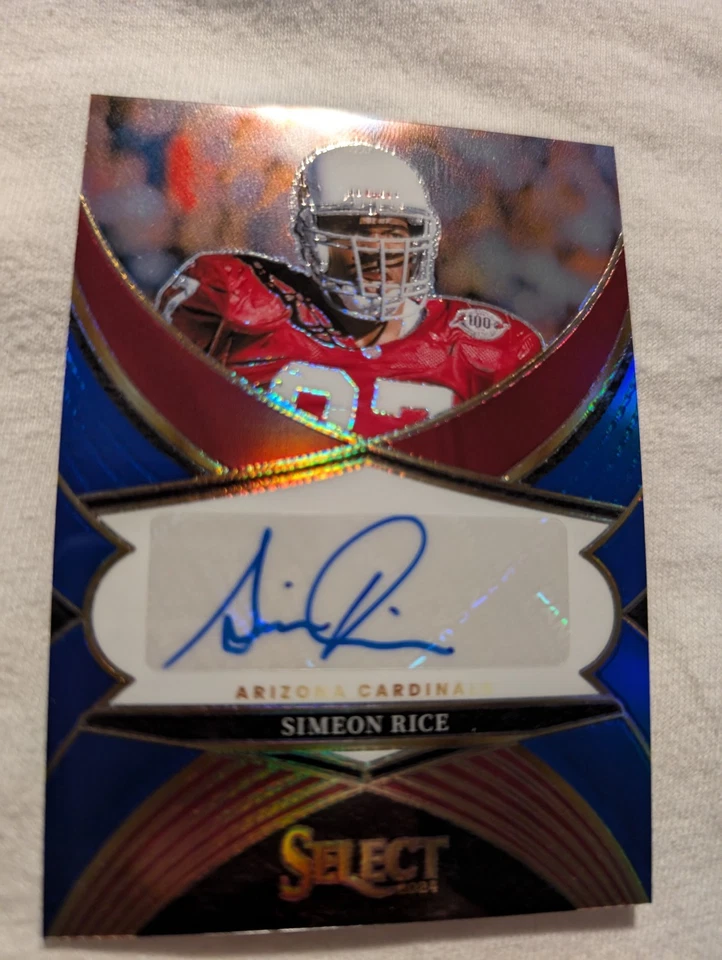 Simeon Rice RARE /99 BLUE HOLO SELECT PRIZM AUTO! PACK FRESH! HOT CARD!🔥🔥🔥🔥 - Image 2 of 4