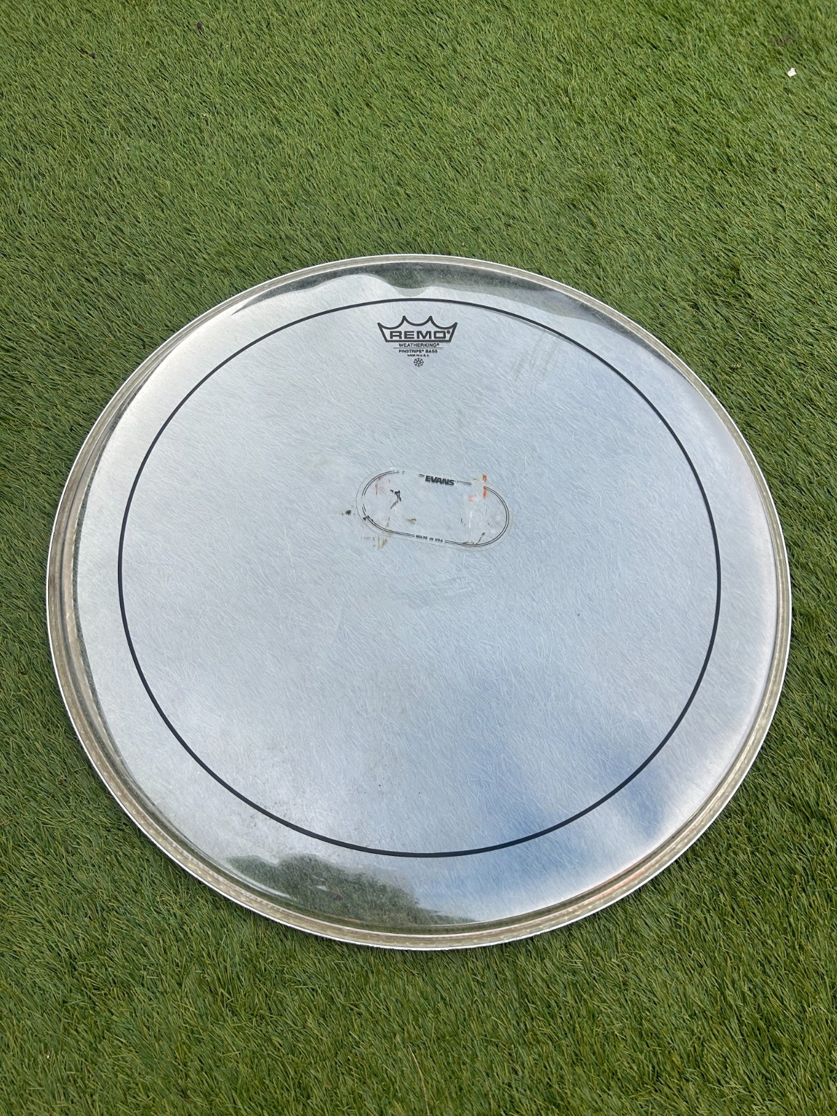 22'' REMO Pinstripe Clear Bass Drum Batter Head photo 1