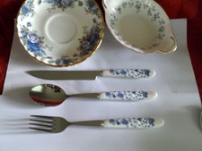 18Pcs Cutlery Set match  - Royal  Albert  Memory Lane+ moonlight rose +similar