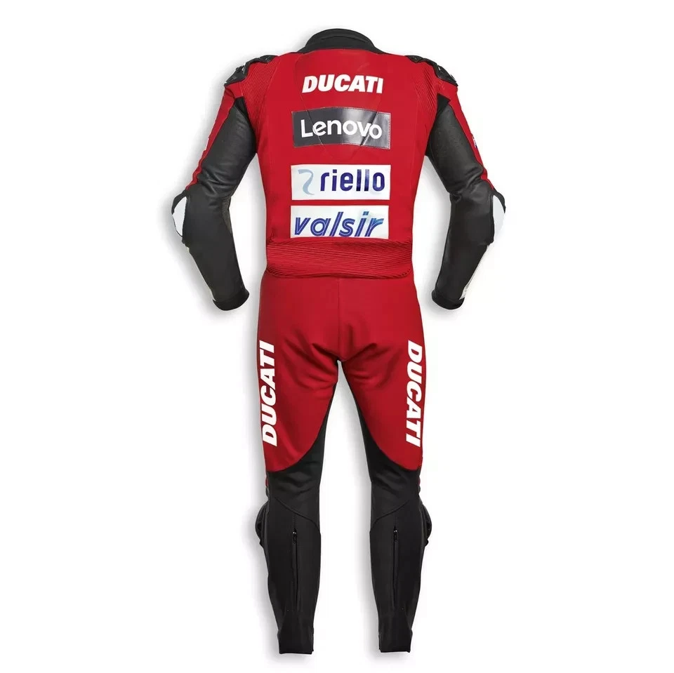 Ducati combinaison moto homme cuir armure protection renforcée tenue sport CE - Photo 2/3