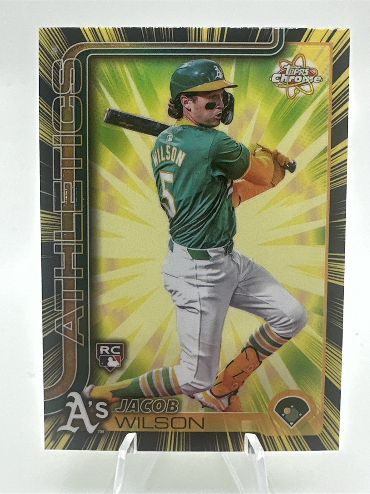 2025 Topps Chrome Jacob Wilson Radiating Rookies #RR-6 RC Rookie SSP Athletics