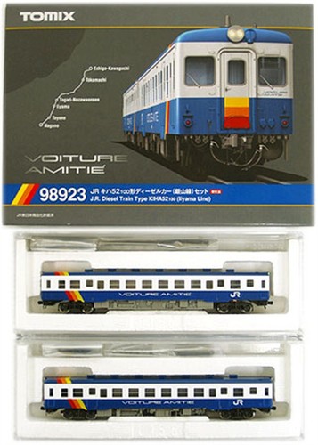 Juego de 2 vagones TOMIX 98923 JR Kiha 52-100 diésel (línea IIYAMA) escala N Japón | Condition: Used