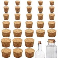 30Pcs Natural Corks Stoppers for Bottles, Assorted Sizes Cork Stoppers, Small...