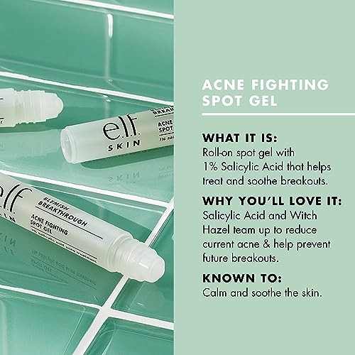e.l.f. SKIN Blemish Breakthrough Acne Fighting Spot Gel, Roll-on