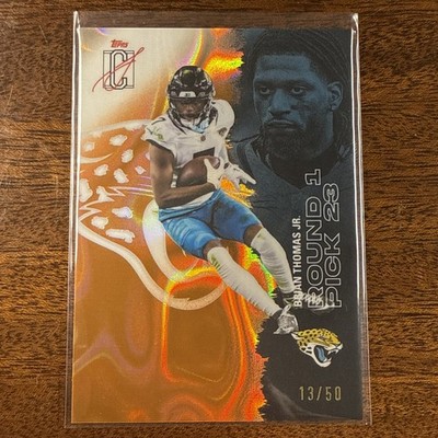 Topps Signature Class 2025 Brian Thomas Jr Jaguars RC Round 1 Pick #79 /50