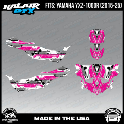 Graphics Kit for Yamaha UTV Side x Side YXZ1000R 2015-2025 Future-MAGENTA