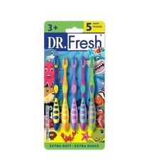 Dr. Fresh Kids Soft Toothbrushes 5 Count Dr. Fresh Kids Toothbrush Set 5 Pack