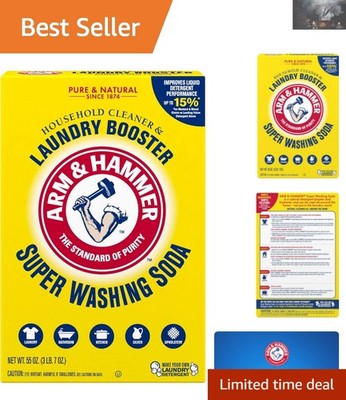 Cleaner & Laundry Booster 55 oz Super Washing Soda: Phosphate-Free Excellence