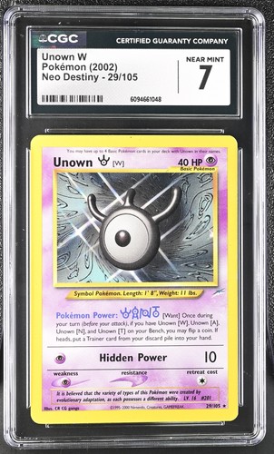Unown [W] (Unlimited) graded CGC 7 for sale on eBay