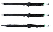 BL Totes Umbrella Auto Open Golf Stick 38Inch X-Lg Asst Colors X 3 Packs
