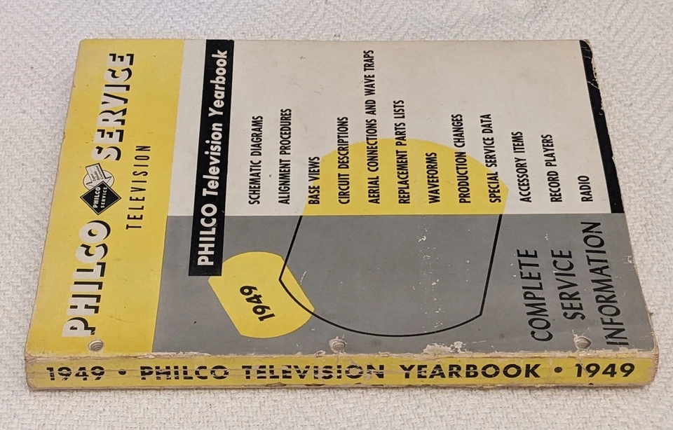 PHILCO TELEVISION YEARBOOK 1949 complete service information SCHEMATICS ed1 PB - Image 3 of 4