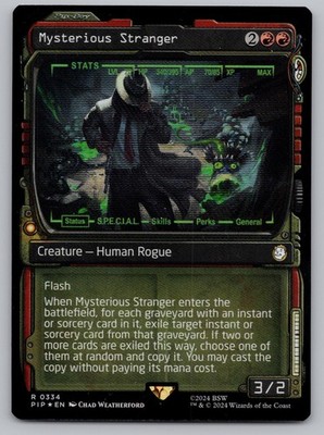 Mysterious Stranger (Showcase) 334 Universes Beyond: Fallout MTG Foil NM