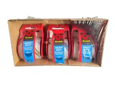 36 Rolls 3M Scotch 1.88 in. x 13.8 yds. Heavy Duty Packaging Tape Dispenser