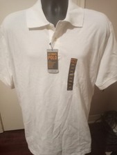 New Mens Cherokee Ultimate Polo Shirt short Sleeve Size Large L Shirt NWT White