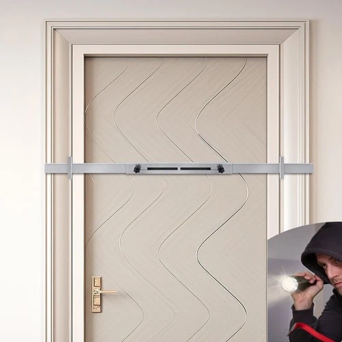 Dooricade Security Door Bar (Stainless Steel - Heavy Duty) Use as Door Securi...
