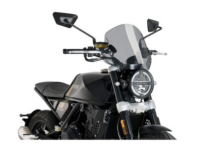 Puig Trend Screen Windshield Black for Brixton Crossfire 500 X (20-25)