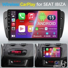 4+64G Android 15 Autoradio Apple Carplay NAVI GPS Für SEAT IBIZA 6J 2009-2013