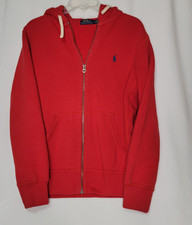 Polo Ralph Lauren The RL Fleece Pullover Hoodie Red Womens Size S/P Pony