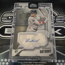 Marketplace image: Topps 2026 Chrome Black Rookie Superfractor, Roman Anthony 1/1, Ivory Autograph