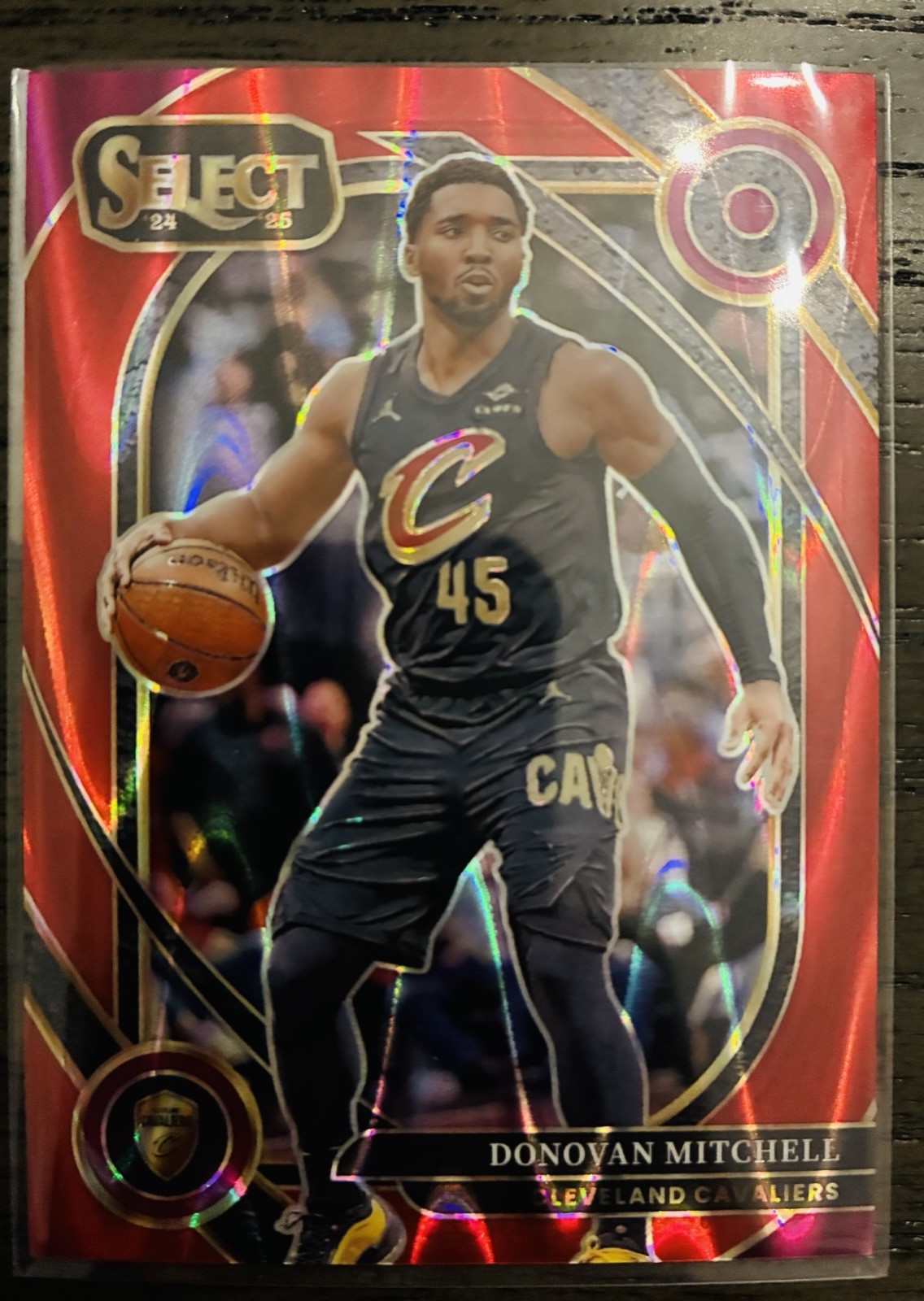 2024-25 Panini Select - Mezzanine Donovan Mitchell #317 Red Tectonic Prizm /65