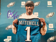 QUINYON MITCHELL Signed Autographed 8x10 Football Photo Philadelphia Eagles JSA