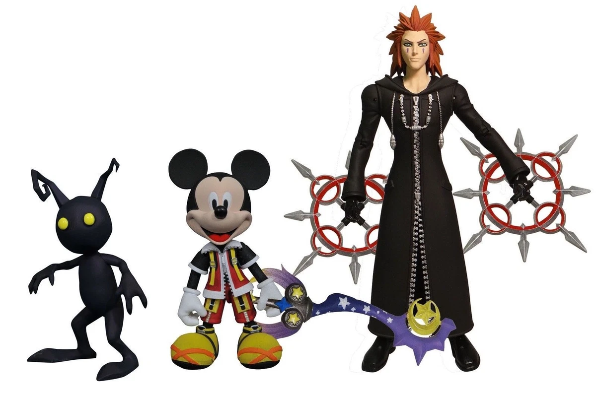 Diamond Comic Distributors, Inc. Kingdom Hearts Select Action Figure Set -  Mickey, Axel & Shadow : Target