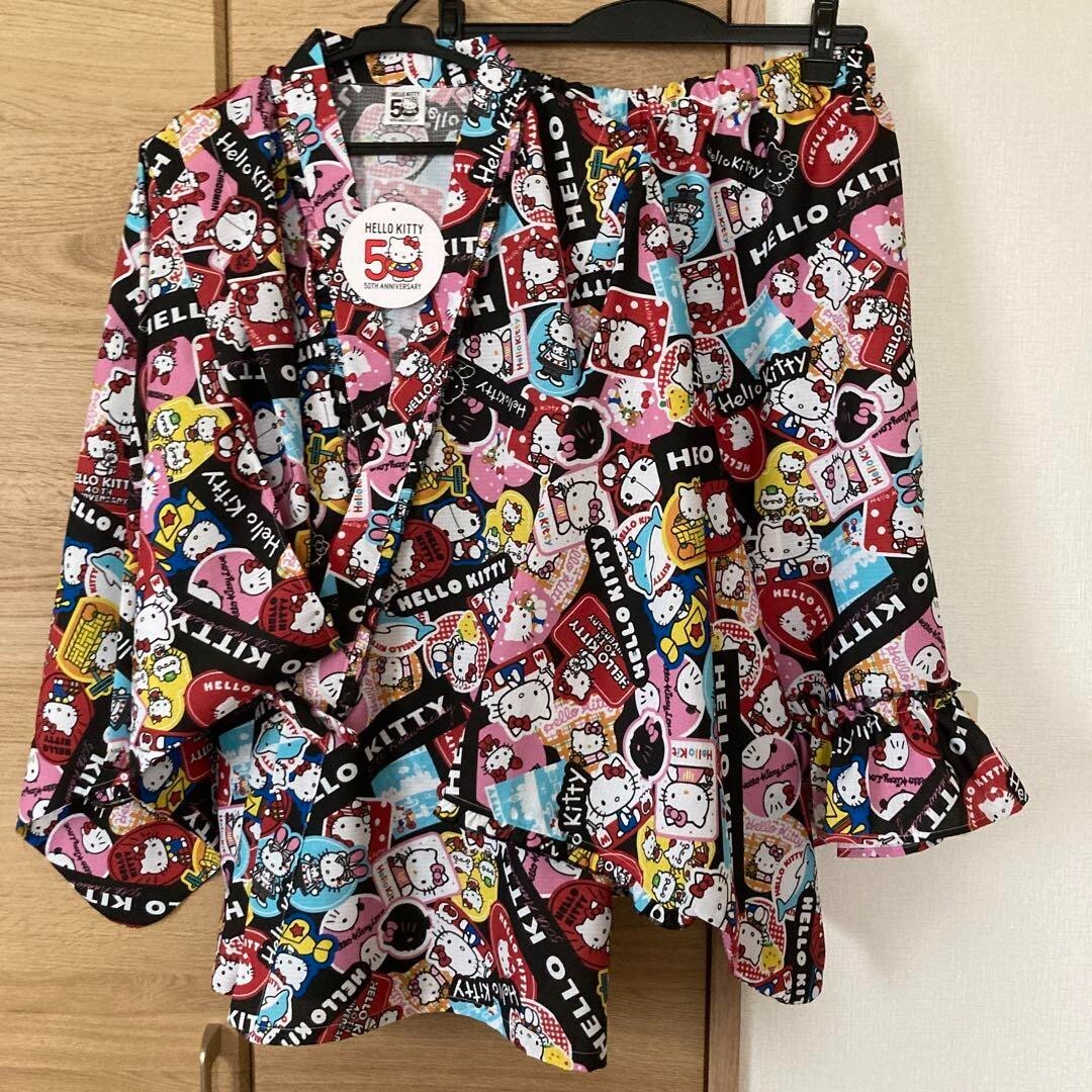 Sanrio Hello Kitty 50th Anniversary Jinbei Yukata Kimono Size 3L