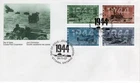 Canada FDC 1994 WWII 1944 Victory in Sight, block of 4 sc#1540a