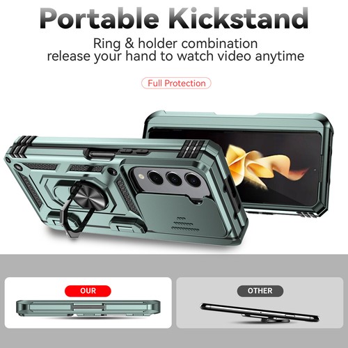 For Samsung Galaxy Z Fold 7 6 5 Shockproof Ring Stand Case and Hinge Protection - Picture 97 of 107