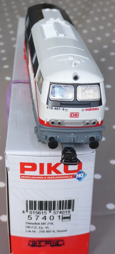 Piko 57401 DCC Sound Diesel Br 218 497-6 Dbag Epoch 6 Aw Cottbus Märklin Boxed - Image 3 of 4
