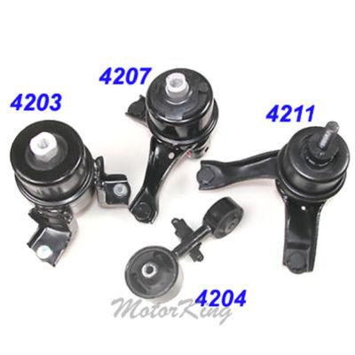 Complete Engine & Transmission Mount Set For 2002-2006 Toyota Camry 2.4L - 4-Piece Kit With Automatic Transmission