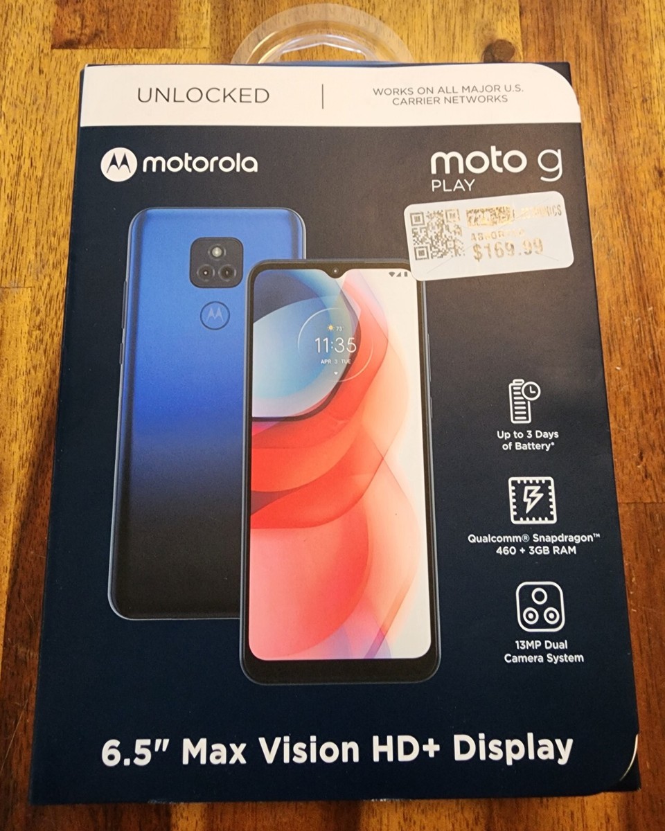 Motorola Moto G Play 32Gb 2021 Factory Unlocked Misty Blue (XT2093