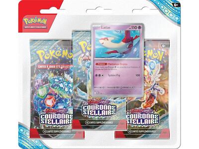 JCC Pokémon : Blister de 3 boosters Latias Écarlate et Violet   Couronne Stellai