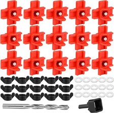 Chicken Water Nipples, 15 Pcs Horizontal Poultry Automatic Waterer Nipples NEW