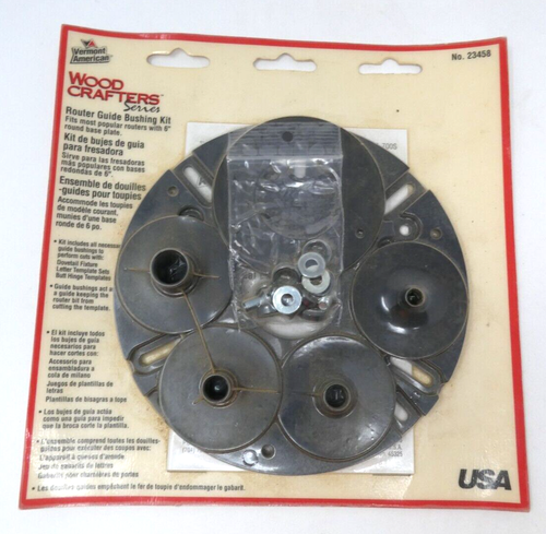 Vermont American Wood Crafters Series Router Guide Bushing Kit NEW SEALED USA