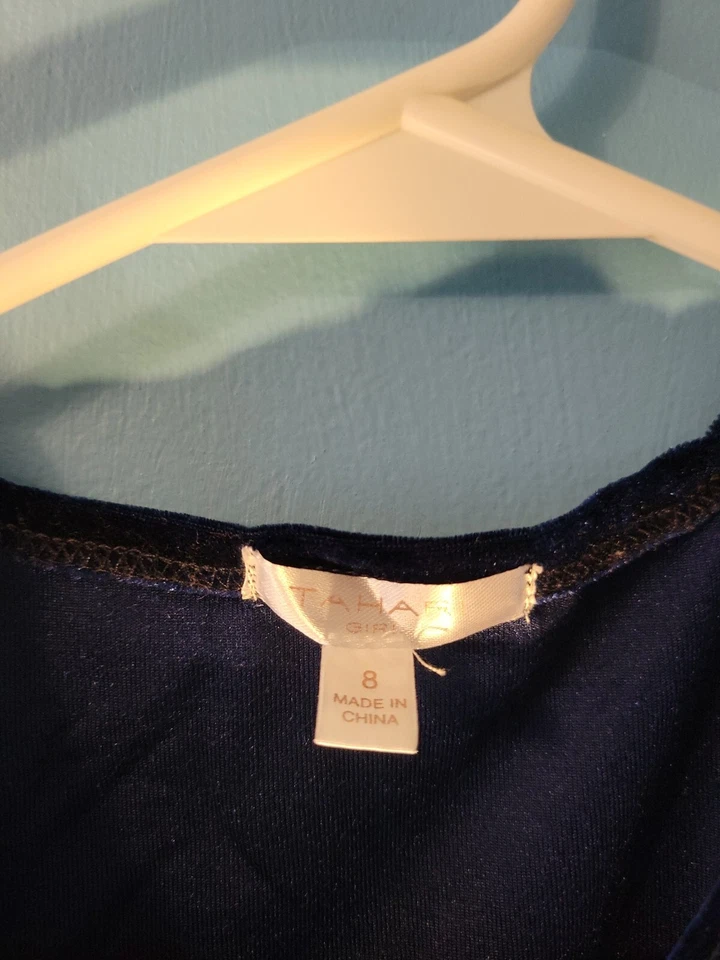 Tahari девочек коктейльное платье бархата размер 8 - Изображение 4 из 4